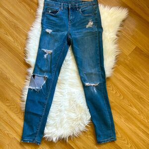 Blank NYC Jeans Deconstructed Skinny High Rise Size Ankle 28